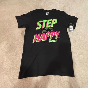 ZUMBA Step Into Happy tee